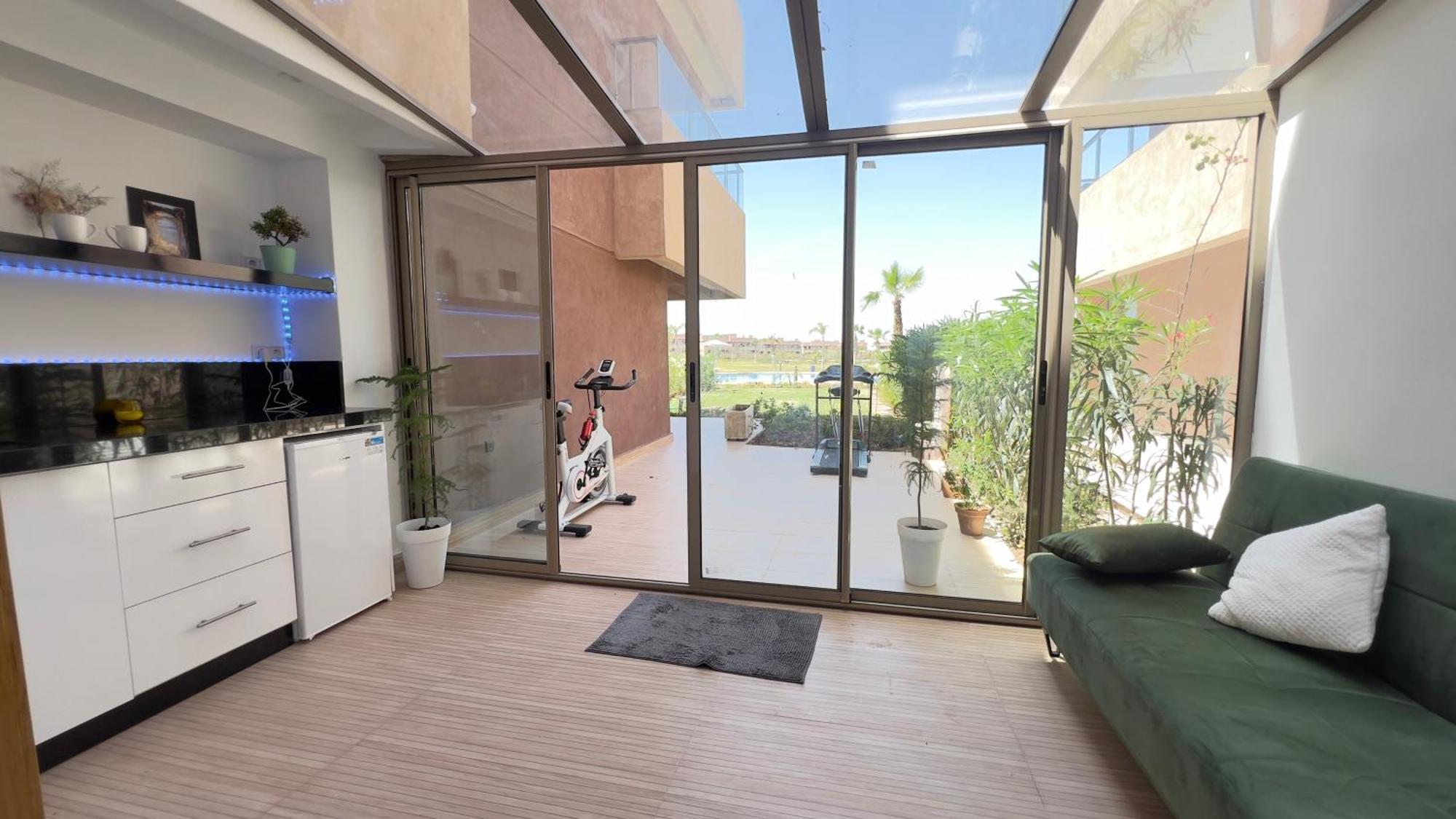 Appartement De Luxe Avec Jardin Vue Sur La Piscine Golf Securise 24H Sur 24 A 5 Minutes De L Aeroport Marraquexe Exterior foto